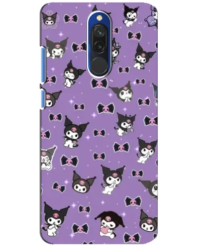Чехол для Xiaomi Redmi 8 с картинкой «Kuromi — паттерн»