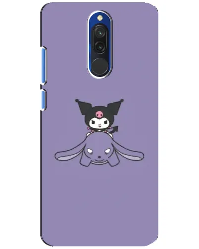 Чехол для Xiaomi Redmi 8 с картинкой «Kuromi на лиловом фоне»