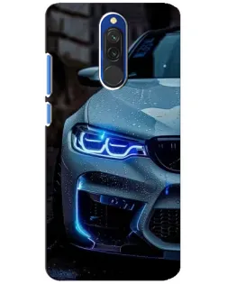 Чохол для Xiaomi Redmi 8 з картинкою «Погляд BMW з синіми фарами» Чохол для Xiaomi Redmi 8 з картинкою «Погляд BMW з синіми фарами»