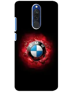 Чехол для Xiaomi Redmi 8 с картинкой «Логотип BMW — вспышка»
