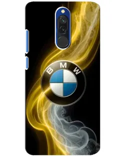 Чехол для Xiaomi Redmi 8 с картинкой «Золотистый дым BMW»