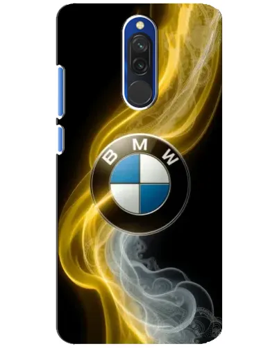 Чехол для Xiaomi Redmi 8 с картинкой «Золотистый дым BMW»