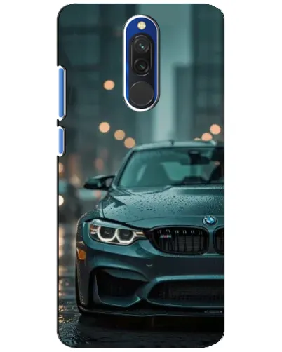 Чехол для Xiaomi Redmi 8 с картинкой «BMW в огнях города»