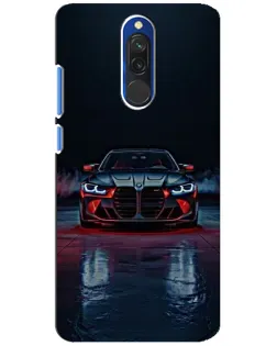Чехол для Xiaomi Redmi 8 с картинкой «BMW на мокрой дороге»