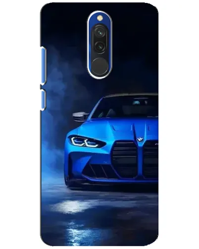 Чехол для Xiaomi Redmi 8 с картинкой «Голубая BMW M4»