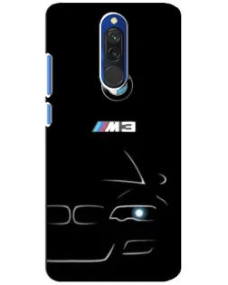 Чехол для Xiaomi Redmi 8 с картинкой «Минималистичный принт BMW M3»
