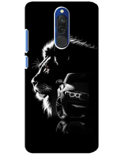 Чехол для Xiaomi Redmi 8 с картинкой «BMW и лев»