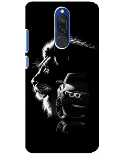 Чехол для Xiaomi Redmi 8 с картинкой «BMW и лев»
