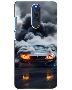Чехол для Xiaomi Redmi 8 с картинкой «BMW в дыму»