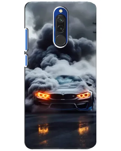 Чехол для Xiaomi Redmi 8 с картинкой «BMW в дыму»