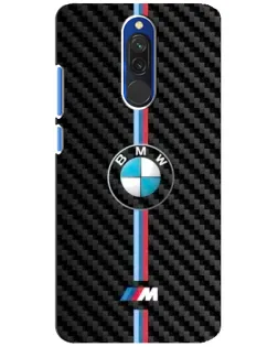 Чехол для Xiaomi Redmi 8 с картинкой «Эмблема BMW и карбон»