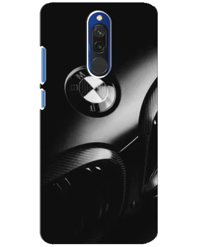 Чехол для Xiaomi Redmi 8 с картинкой «Эмблема BMW — макро»