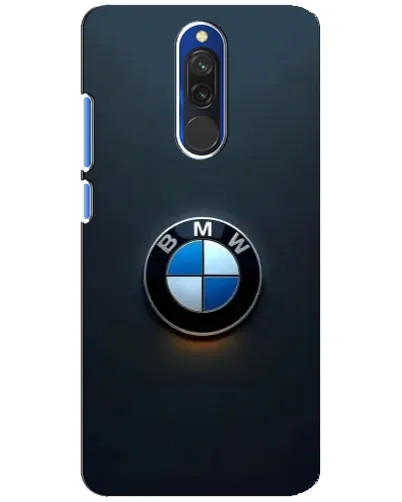 Чехол для Xiaomi Redmi 8 с картинкой «Логотип BMW — минимализм»