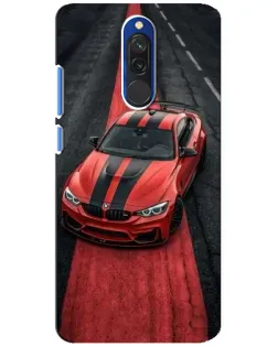 Чехол для Xiaomi Redmi 8 с картинкой «BMW на красной дорожке»