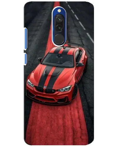 Чехол для Xiaomi Redmi 8 с картинкой «BMW на красной дорожке»