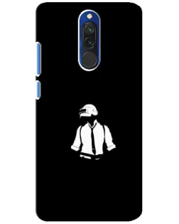 Чехол для Xiaomi Redmi 8 с картинкой «PUBG — белый шлем»
