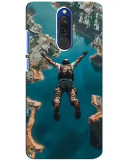 Чехол для Xiaomi Redmi 8 с картинкой «PUBG — свободное падение»