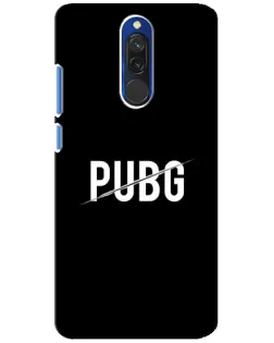 Чехол для Xiaomi Redmi 8 с картинкой «PUBG — белый логотип»