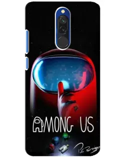 Чехол для Xiaomi Redmi 8 с картинкой «Красный импостер — макро» Чехол для Xiaomi Redmi 8 с картинкой «Красный импостер — макро»