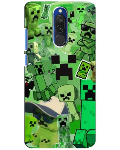 Чехол для Xiaomi Redmi 8 с картинкой «Криперы Minecraft» Чехол для Xiaomi Redmi 8 с картинкой «Криперы Minecraft»