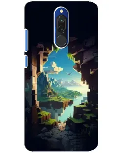 Чехол для Xiaomi Redmi 8 с картинкой «Вид из пещеры»