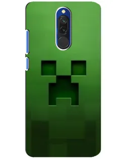 Чехол для Xiaomi Redmi 8 с картинкой «Крипер микро-дизайн»