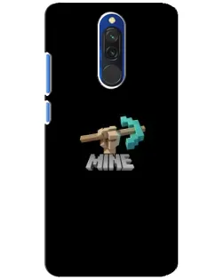 Чехол для Xiaomi Redmi 8 с картинкой «Алмазная кирка»