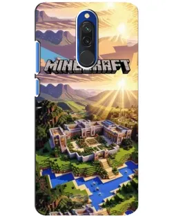Чехол для Xiaomi Redmi 8 с картинкой «Minecraft панорама»