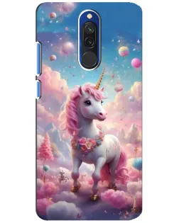 Чехол для Xiaomi Redmi 8 с картинкой «Единорог среди облаков»