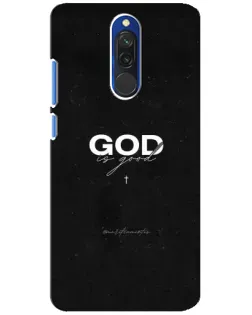 Чехол для Xiaomi Redmi 8 с картинкой «GOD — Бог над всем»