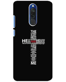 Чехол для Xiaomi Redmi 8 с картинкой «Текстовый крест»