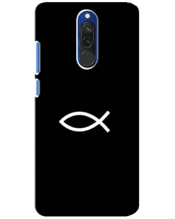 Чехол для Xiaomi Redmi 8 с картинкой «Символ рыбы Jesus»