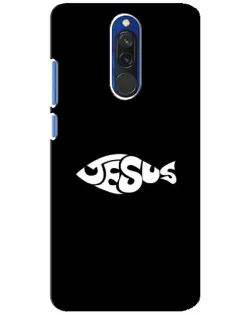 Чехол для Xiaomi Redmi 8 с картинкой «Рыба Jesus»