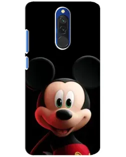 Чехол для Xiaomi Redmi 8 с картинкой «Улыбающийся Микки Маус»