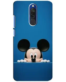 Чехол для Xiaomi Redmi 8 с картинкой «Микки выглядывает»