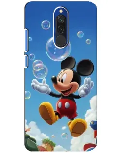 Чехол для Xiaomi Redmi 8 с картинкой «Mickey и мыльные пузыри»