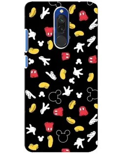 Чехол для Xiaomi Redmi 8 с картинкой «Графический принт лапок»