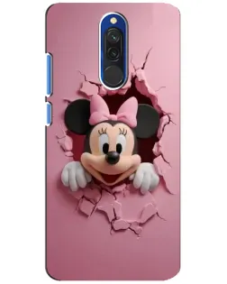 Чехол для Xiaomi Redmi 8 с картинкой «Минни сквозь стену»