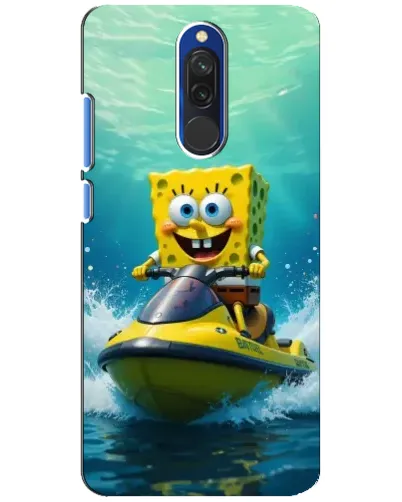 Чехол для Xiaomi Redmi 8 с картинкой «Спанч Боб на гидроцикле» Чехол для Xiaomi Redmi 8 с картинкой «Спанч Боб на гидроцикле»