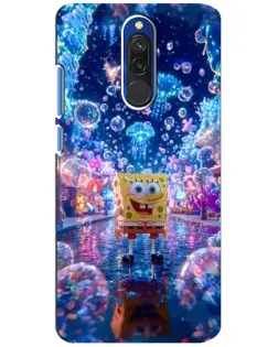 Чехол для Xiaomi Redmi 8 с картинкой «Неоновый океан»