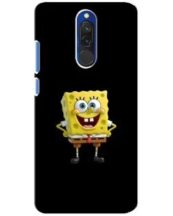 Чехол для Xiaomi Redmi 8 с картинкой «Классический Губка Боб»