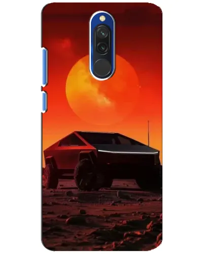 Чехол для Xiaomi Redmi 8 с картинкой «Cybertruck на Марсе»