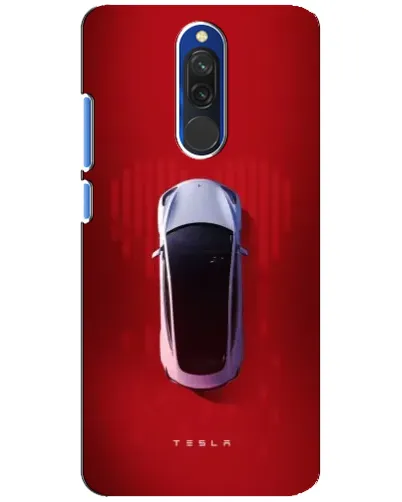 Чехол для Xiaomi Redmi 8 с картинкой «Tesla Top View»