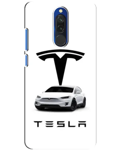 Чехол для Xiaomi Redmi 8 с картинкой «Tesla White Style»