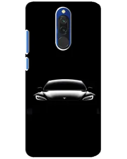 Чехол для Xiaomi Redmi 8 с картинкой «Фары Tesla Night»