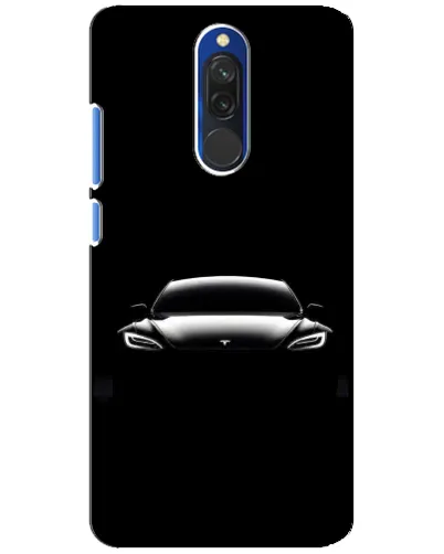 Чехол для Xiaomi Redmi 8 с картинкой «Фары Tesla Night»