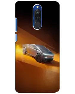 Чехол для Xiaomi Redmi 8 с картинкой «Cybertruck в пустыне»