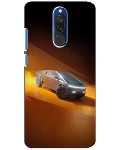 Чехол для Xiaomi Redmi 8 с картинкой «Cybertruck в пустыне»