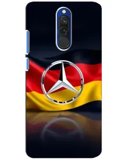 Чехол для Xiaomi Redmi 8 с картинкой «Mercedes — флаг Германии»