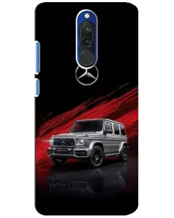 Чехол для Xiaomi Redmi 8 с картинкой «Mercedes G-Class красный»